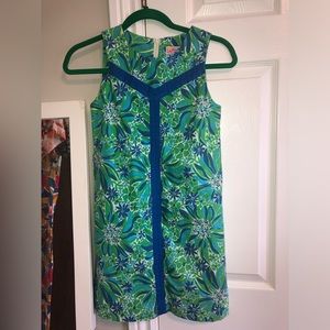 Lilly Pulitzer child’s green/blue floral dress